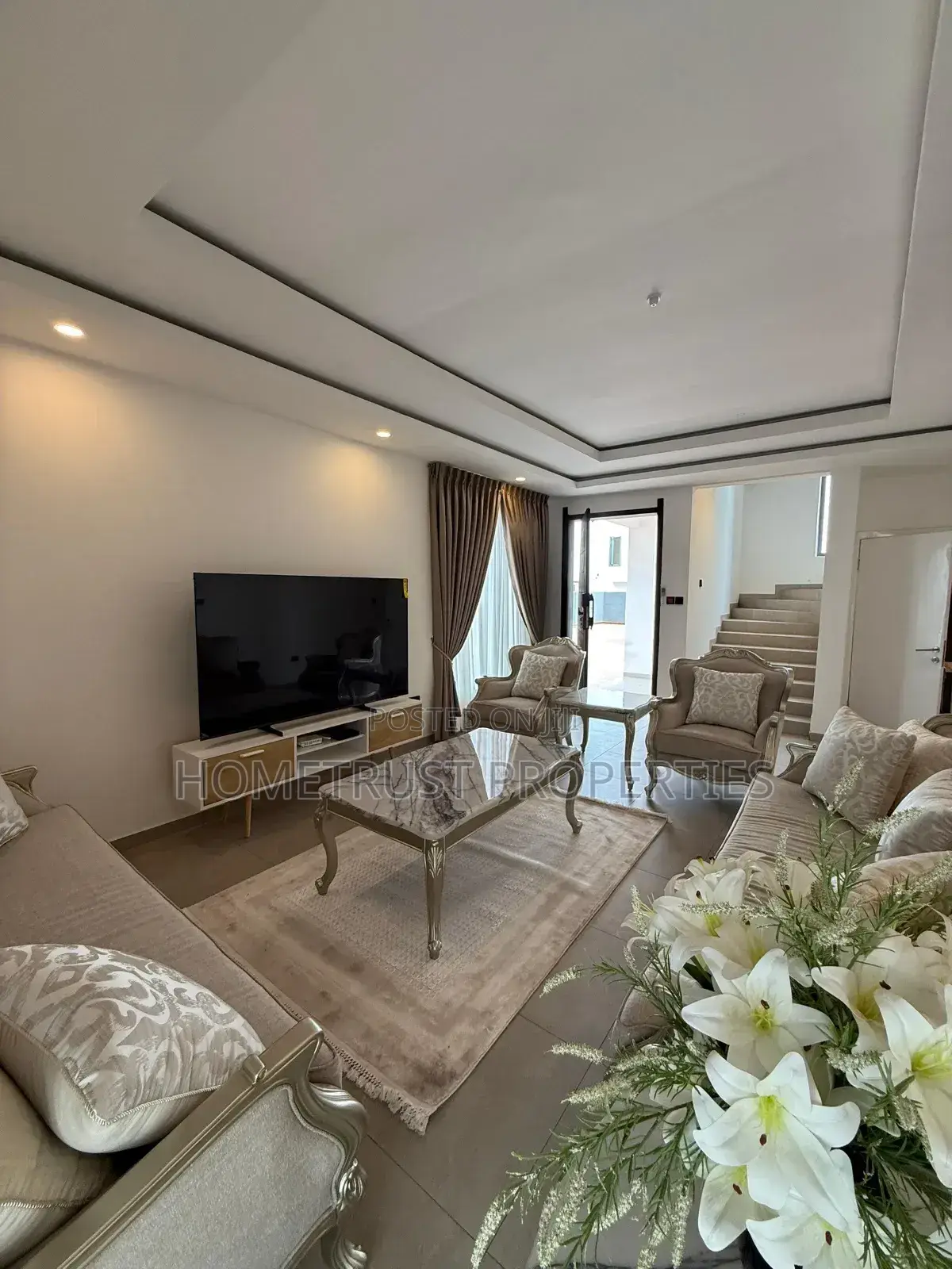 Furnished 3bdrm Duplex in East Legon, American House for rent