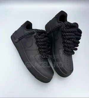 This Is Original Nike Black Air-Force With a Little Twist Available