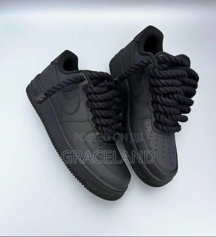 This Is Original Nike Black Air-Force With a Little Twist Available