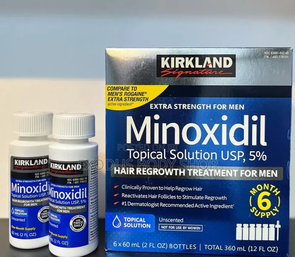 Kirkland Minoxidil 5% 6 Months Supply for Beard Baldness Treatment