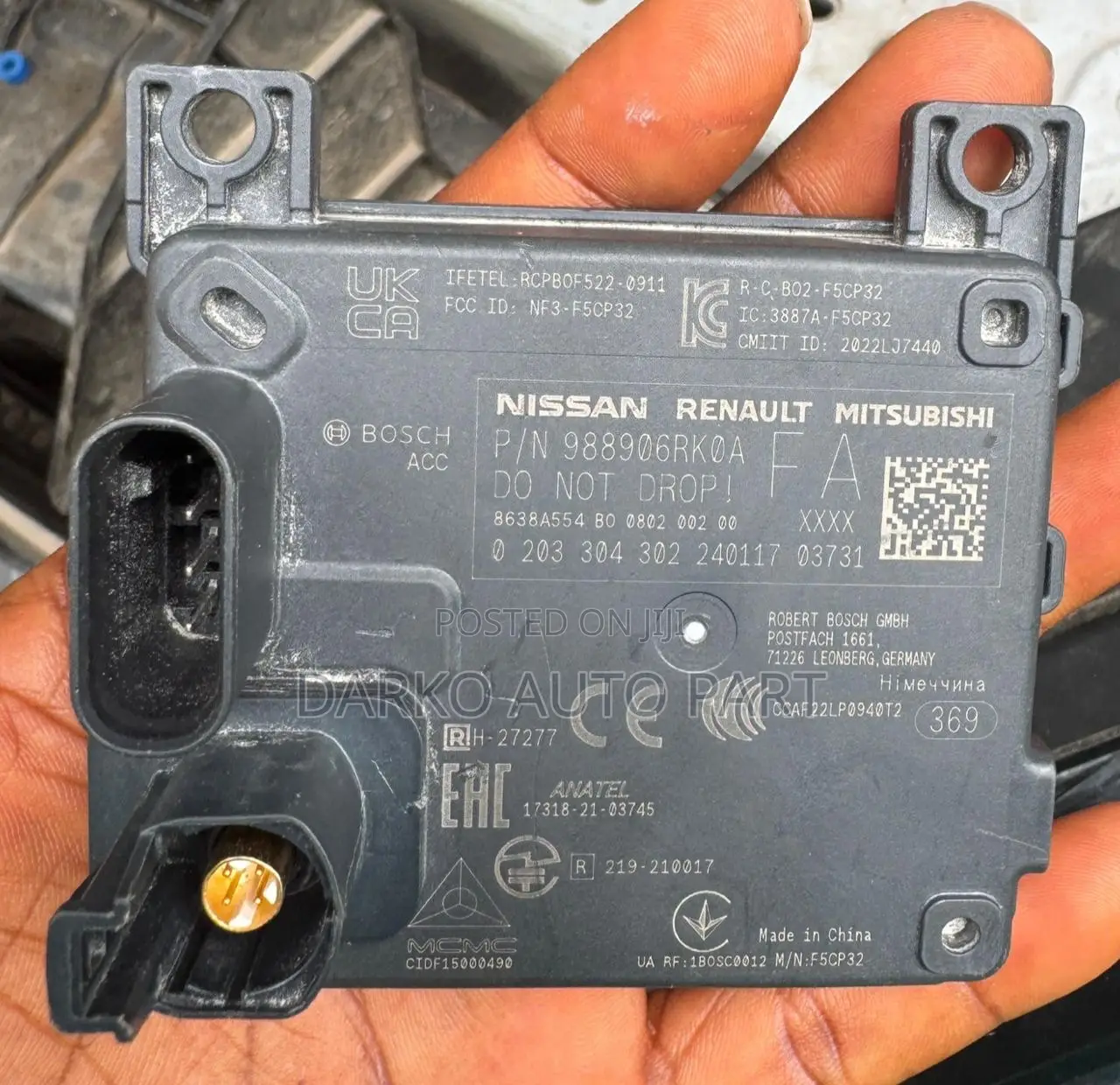 Mitsubishi Outlander 2023 and Nissan Rogue 2023 Radar Sensor Av
