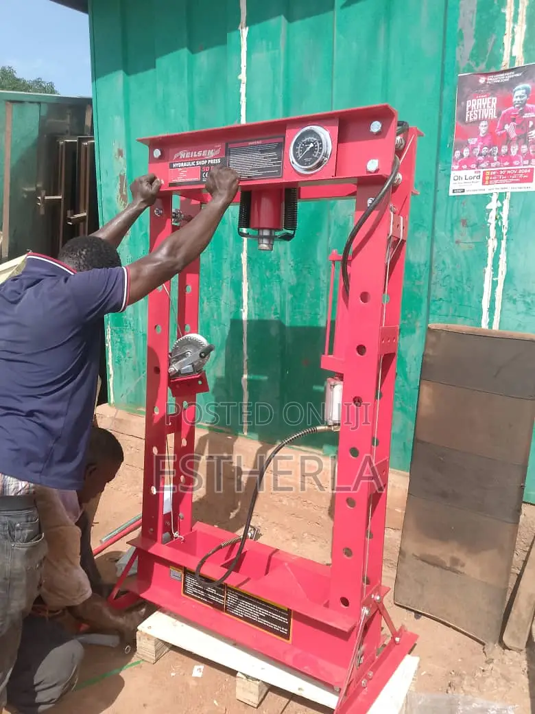 Nielsen Hydraulic Shop Press 50 Ton Air Manuel Heavy Duty
