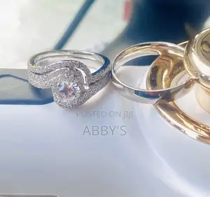 Exquisite 100% 925 Sterling Silver Zircon Wedding Ring