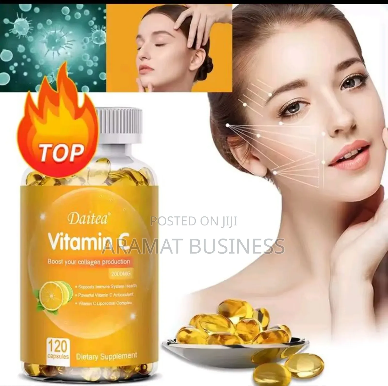 Daitea Vitamin C - 120 Capsules
