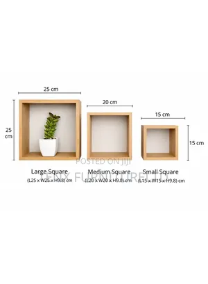 Wall Shelves (Wooden 3pcs)