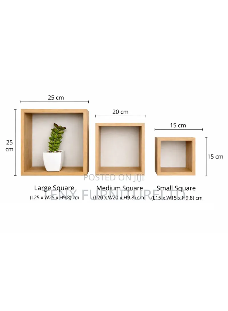 Wall Shelves (Wooden 3pcs)