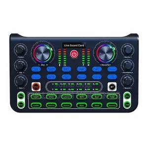 X60 Live Sound Card With 3 Microphone Input Podcast Recording
