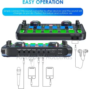 X60 Live Sound Card With 3 Microphone Input Podcast Recording