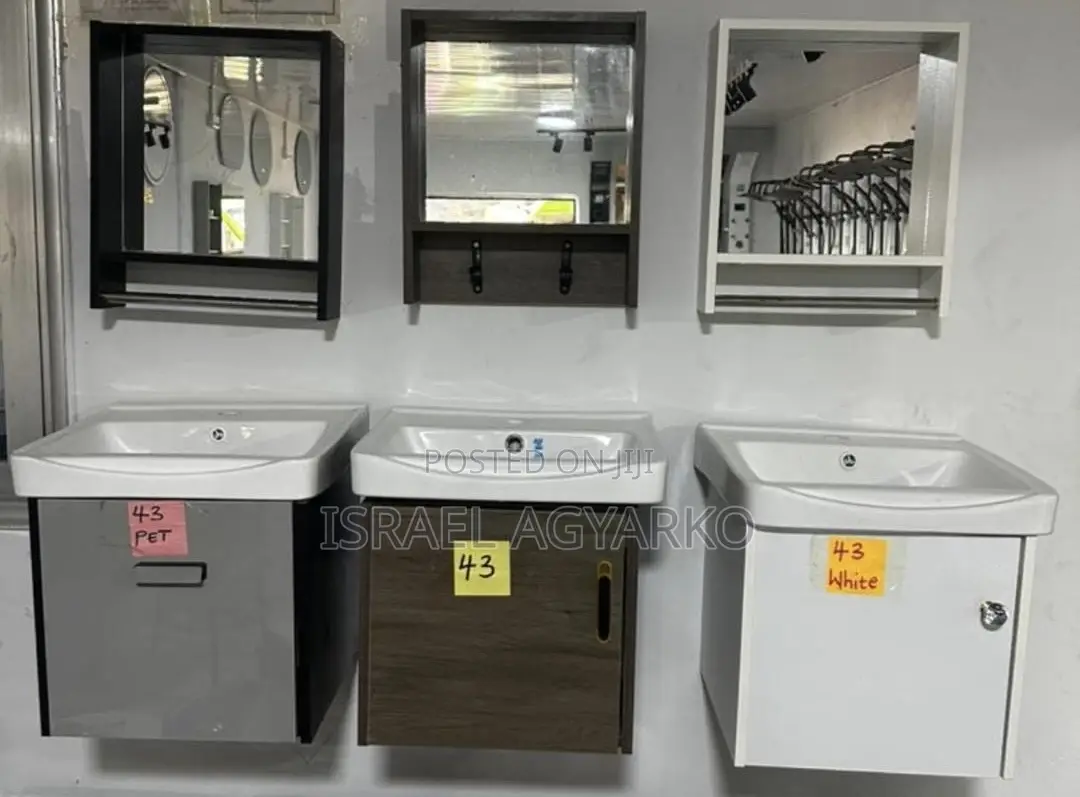 Bathroom Cabinet With Mirror and Hand Wash Basin Only
