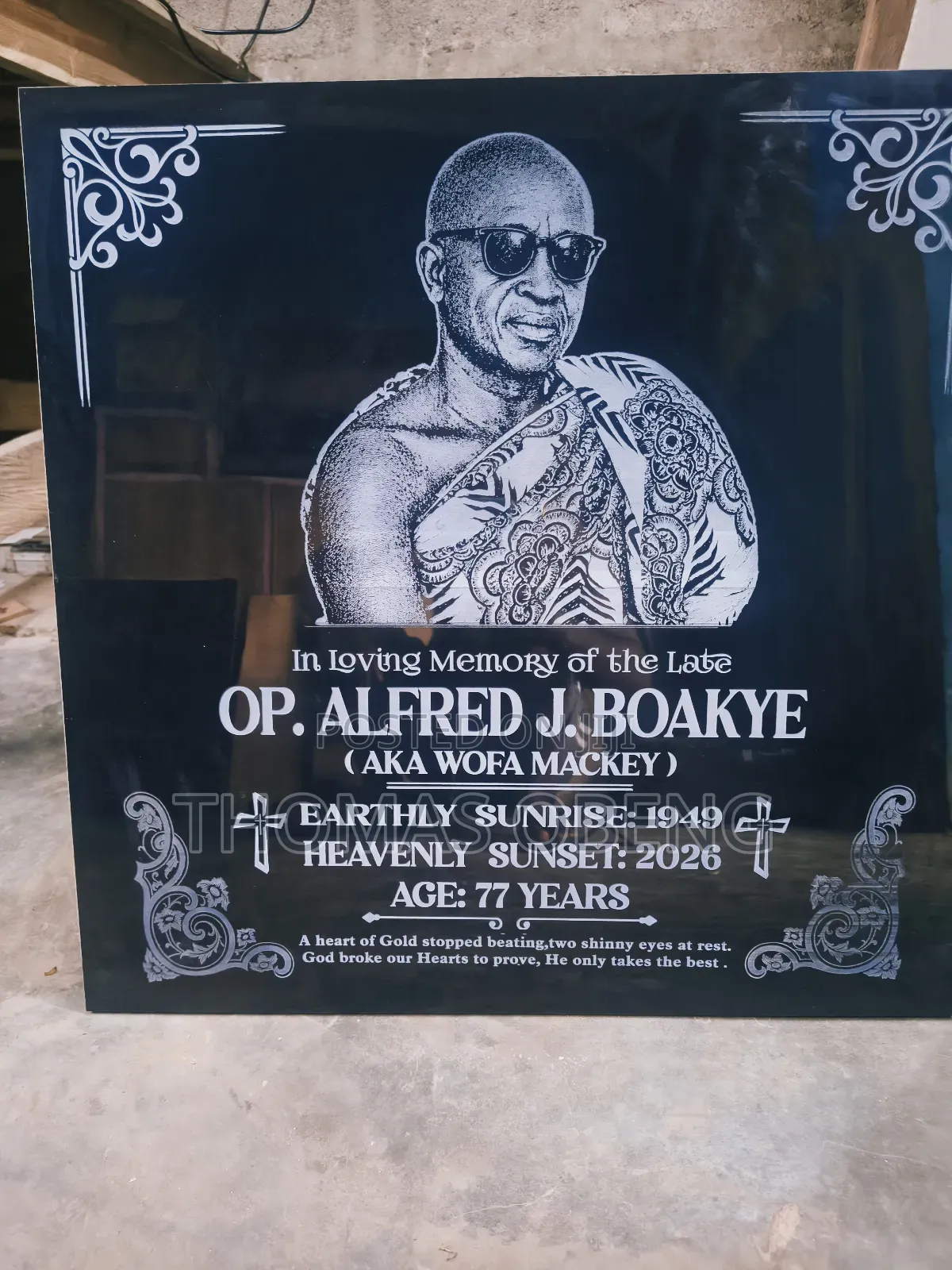 Head Stone Plaque