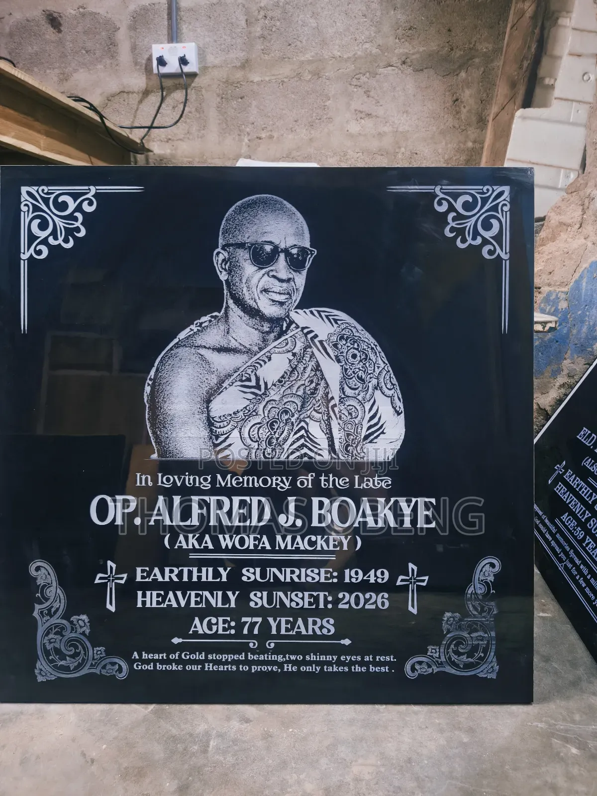 Head Stone Plaque