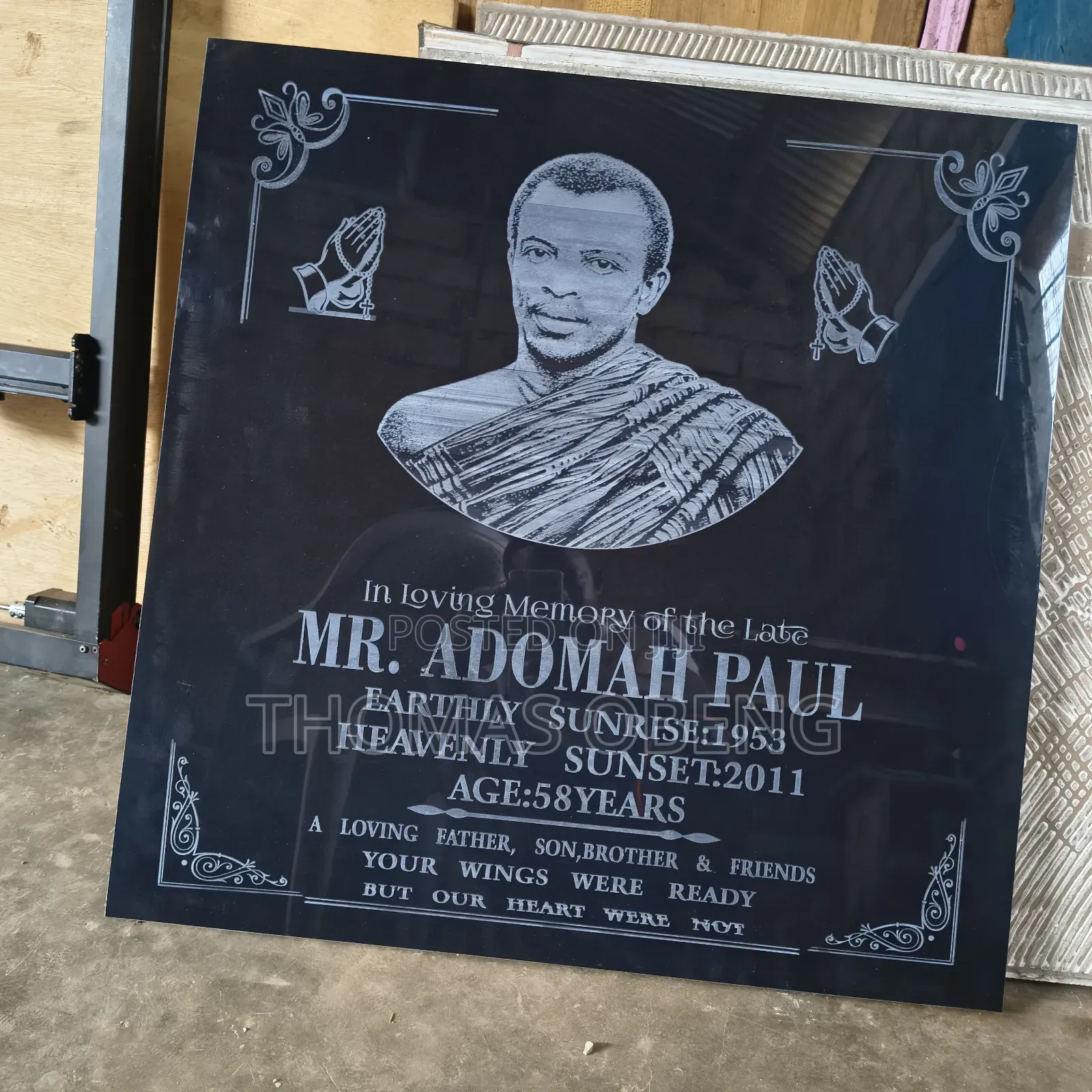 Head Stone Plaque