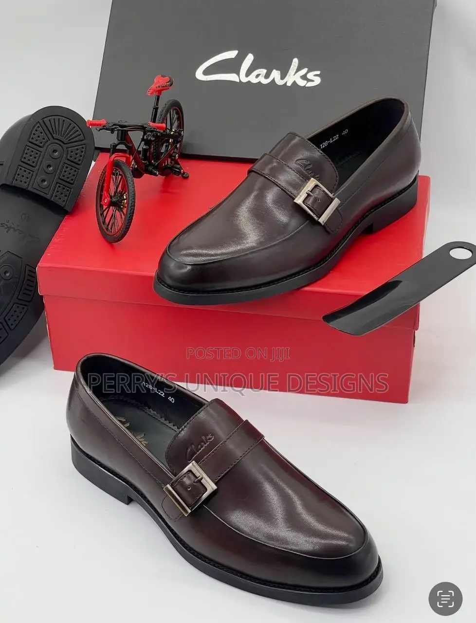 Executive Glide Premium Black Leather Buckle Loafers