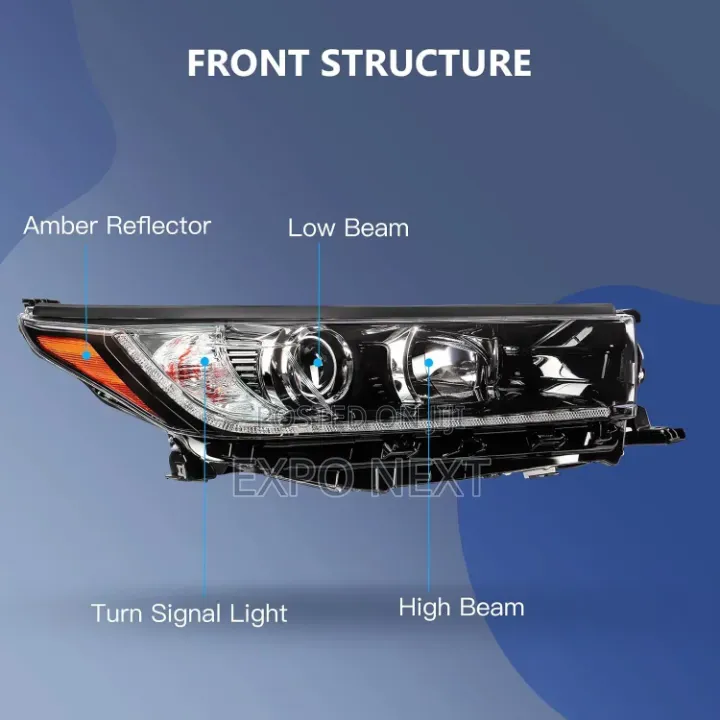 Toyota Highlander Halogen Headlight 2017-2019