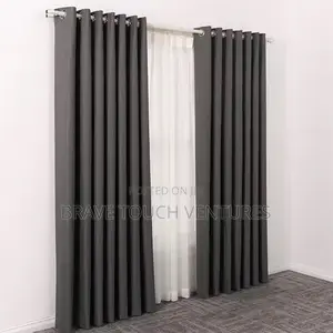 3 Piece Curtain 2 Blackout Curtain With 1 White Sheer Curtains