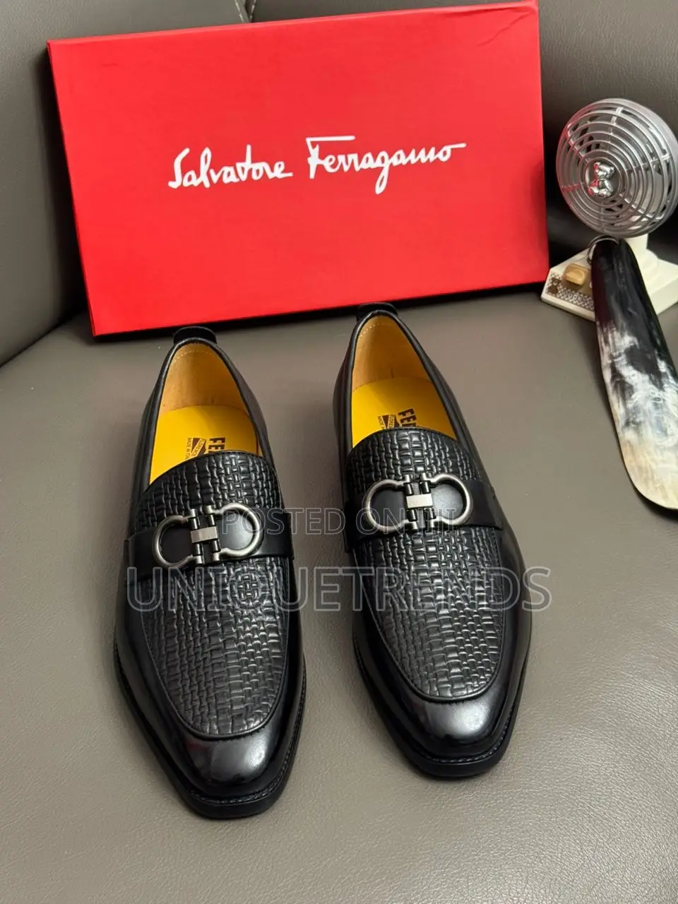 Salvatore Ferragamo Executive Men’S Leather Loafers