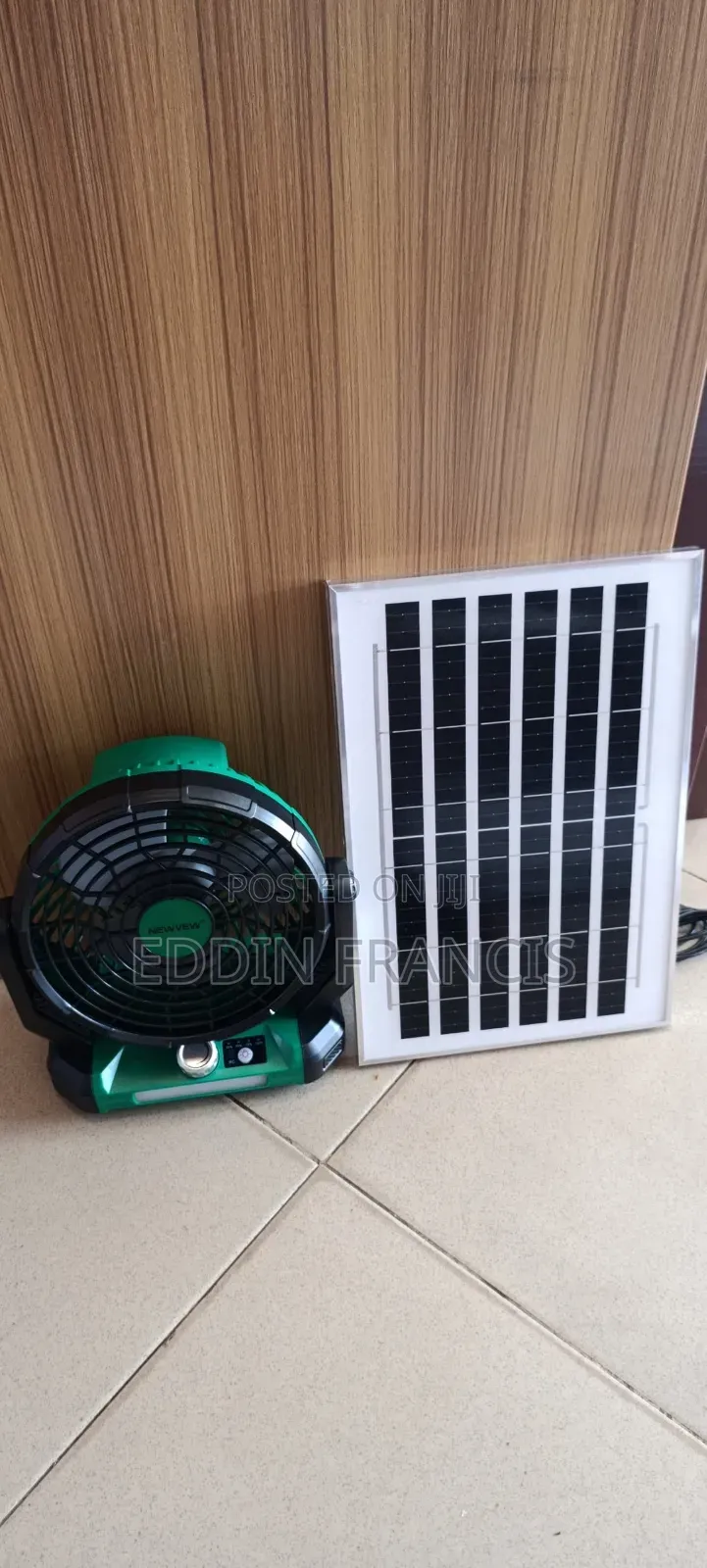 Solar Table Fan With Remote Control