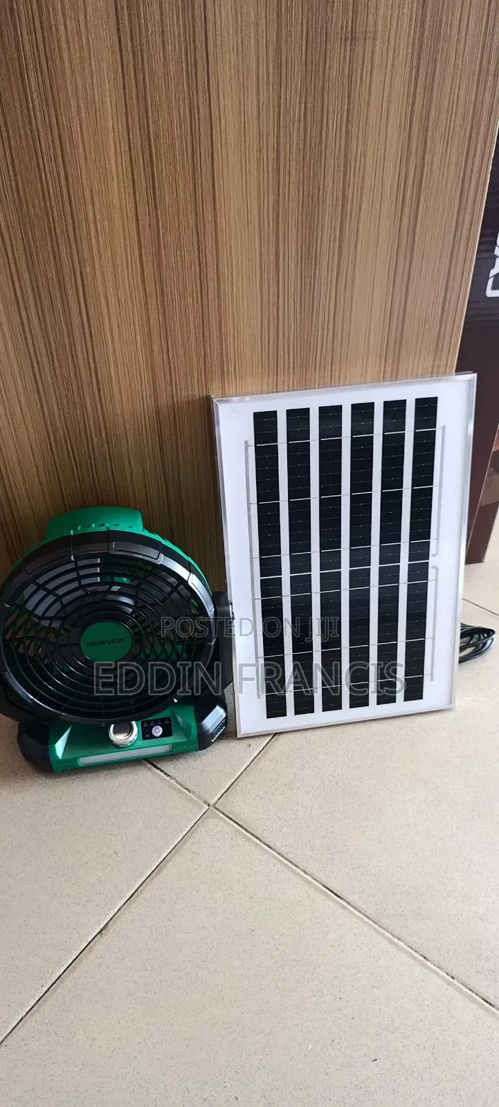 Solar Table Fan With Remote Control