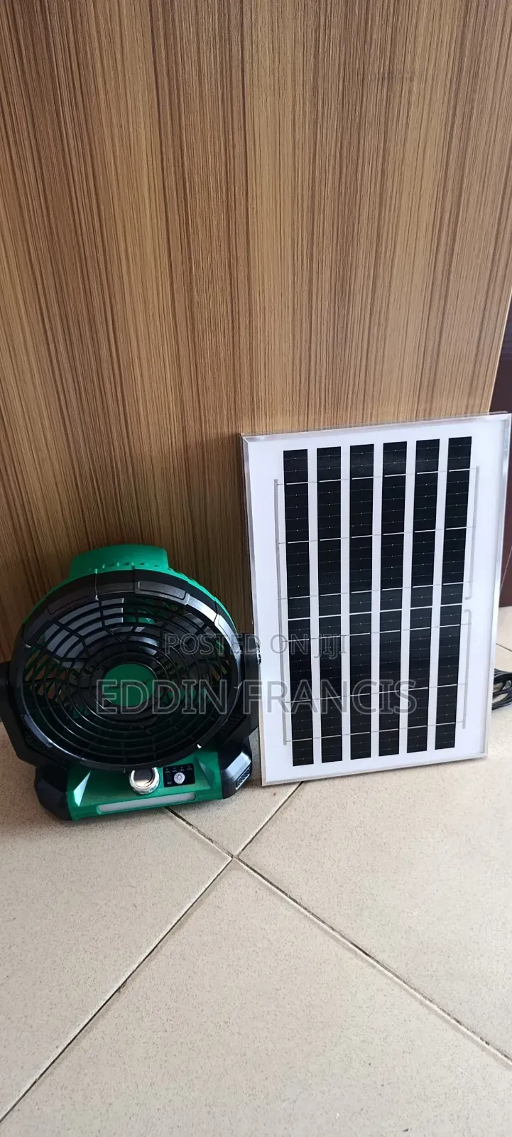 Solar Table Fan With Remote Control
