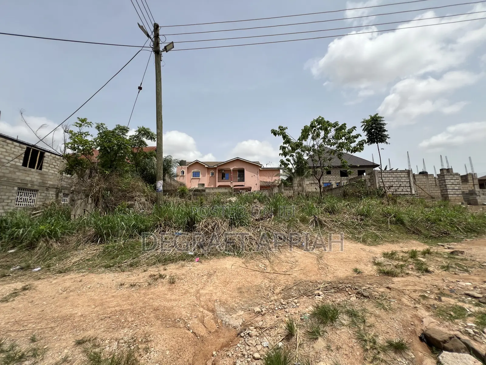 Full Plot With an Old Structure for Sale at Denkyemuoso Near Kwadaso