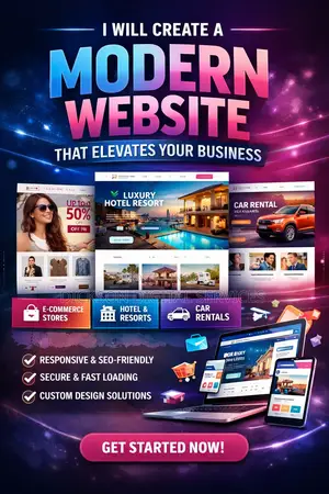 I Will Create a Modern Website That Elevates Your Business