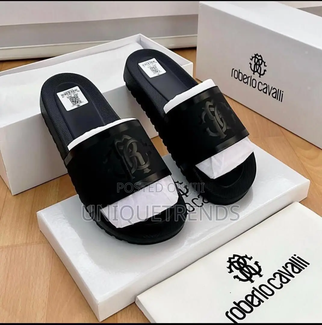 Original Roberto Cavalli Slides (White and Black)
