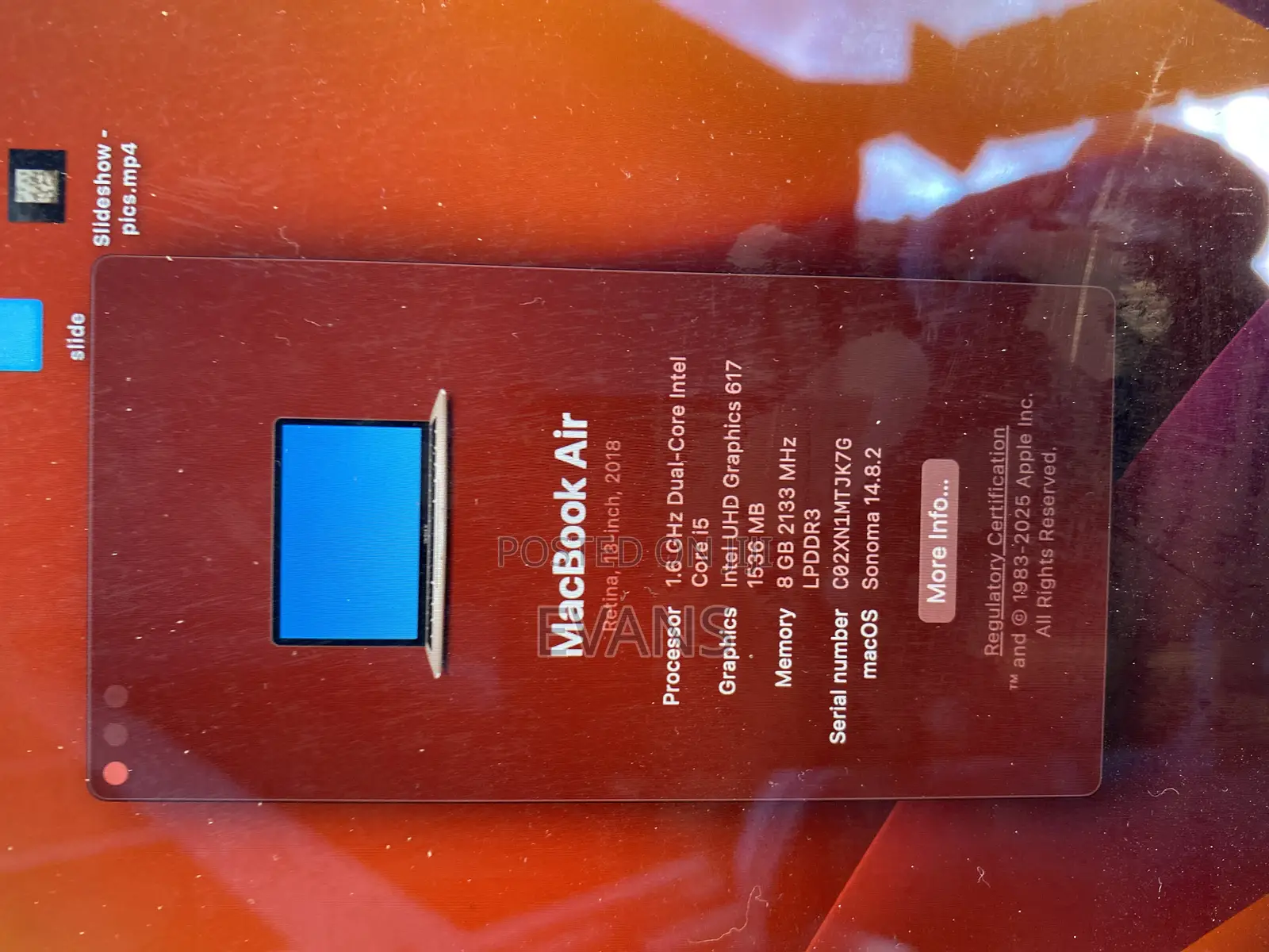 Laptop Apple MacBook Air 8GB Intel Core i5 SSD 256GB