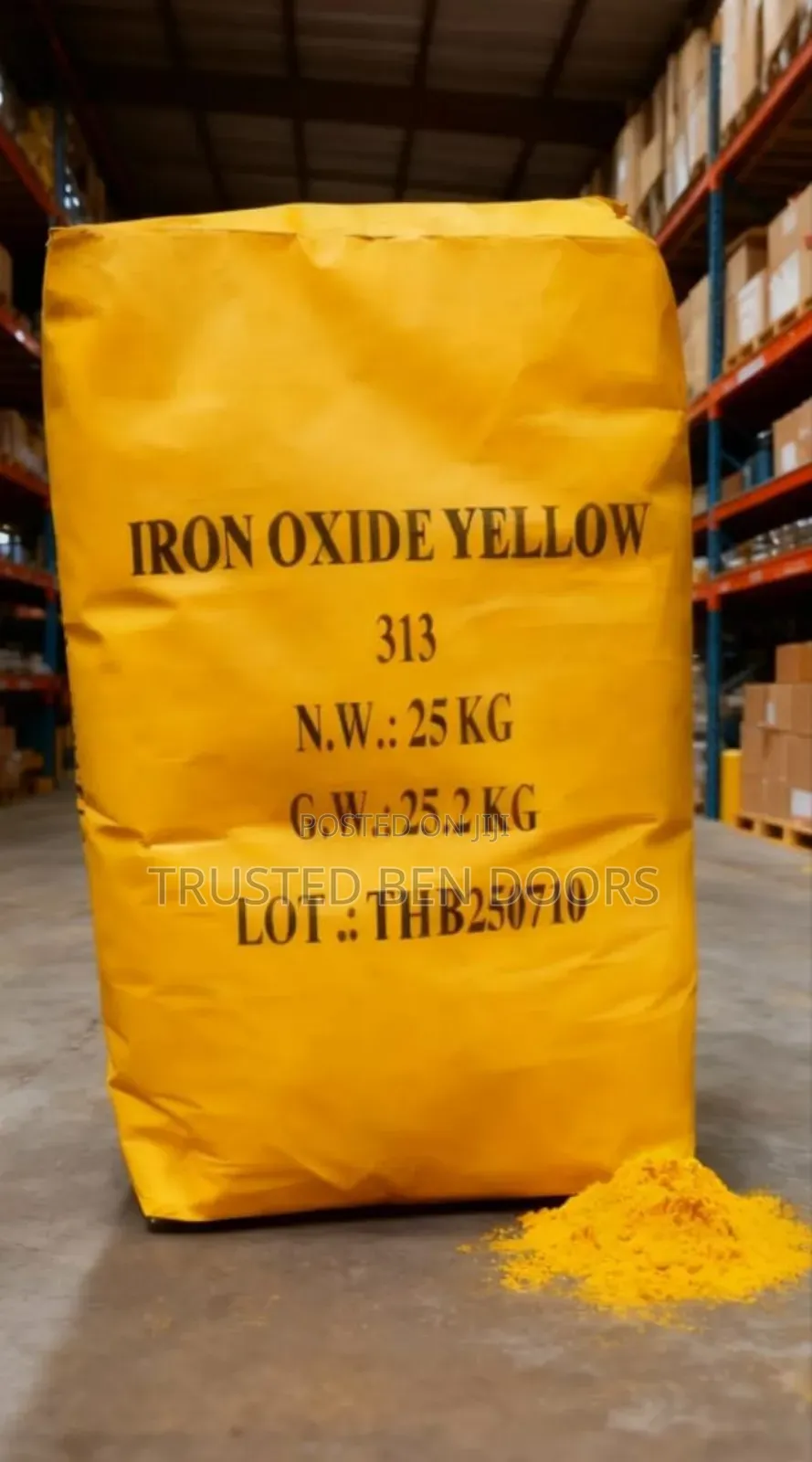 Yellow Pigment Iron Oxide for Building and Construction Works