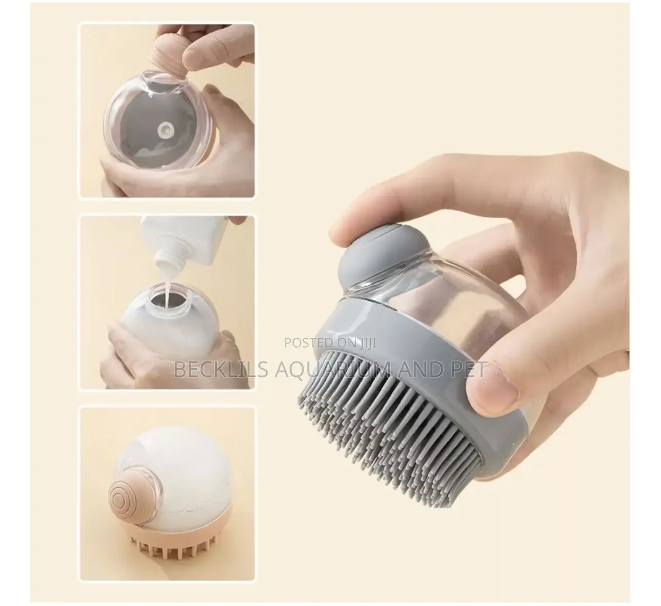 Silicon Bath Brush With Dispenser