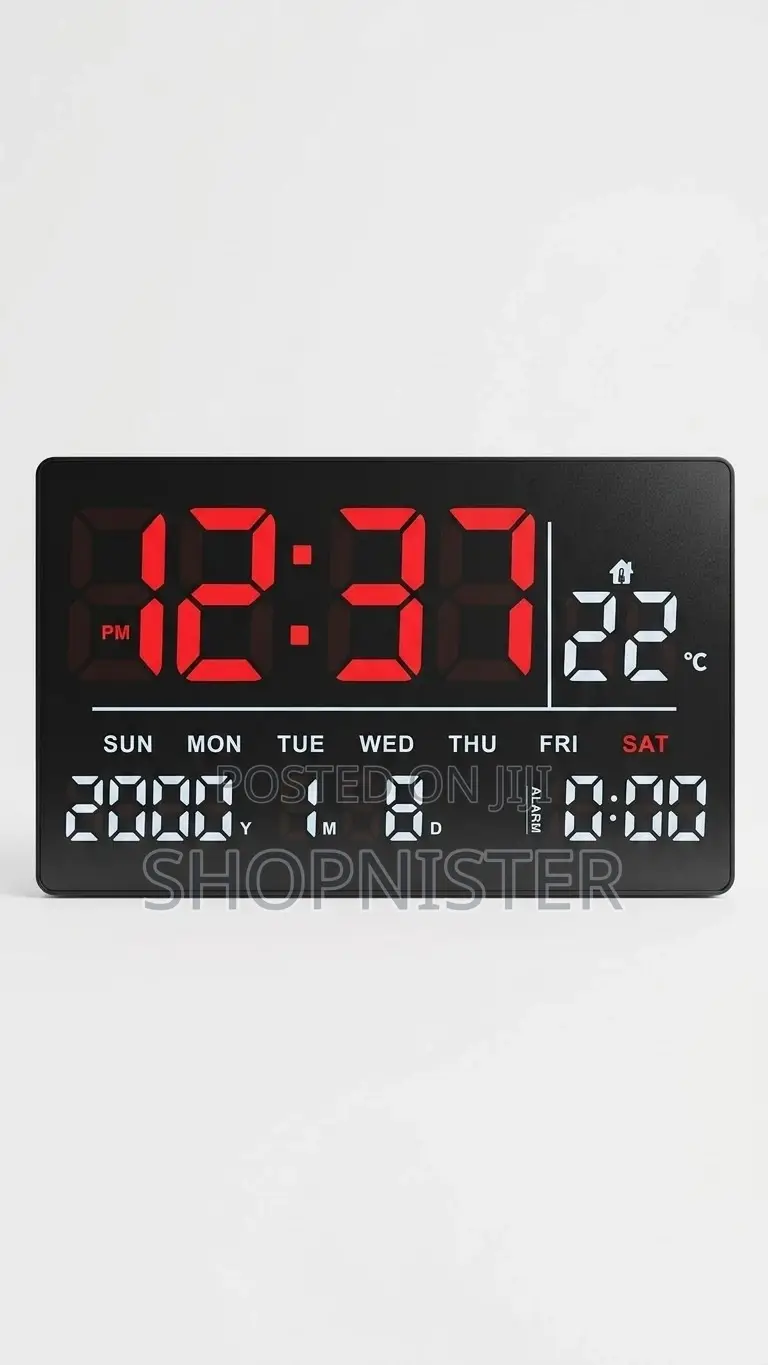 Modern Large Led Digital Wall Clock