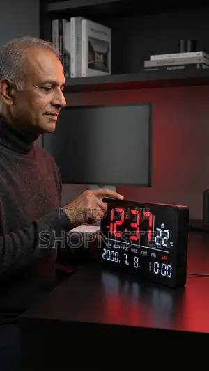 Modern Large Led Digital Wall Clock
