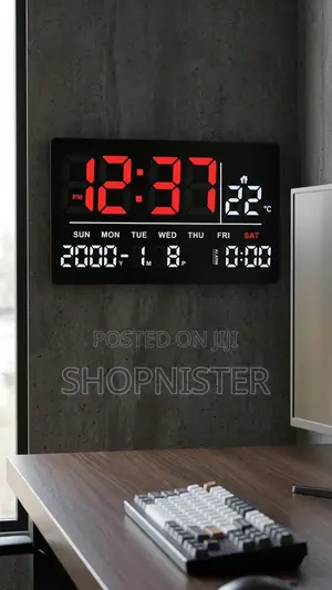 Modern Large Led Digital Wall Clock