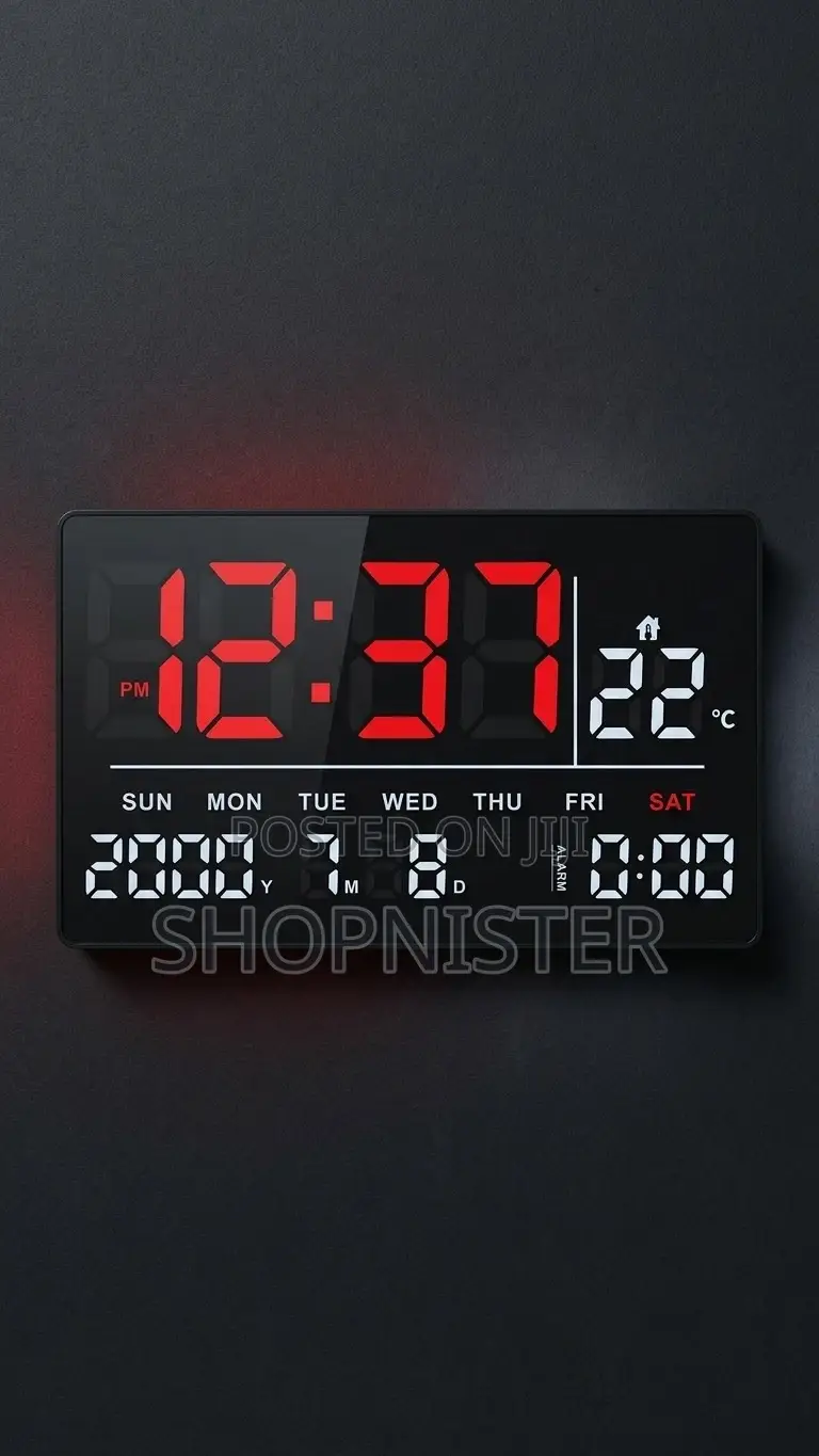 Modern Large Led Digital Wall Clock