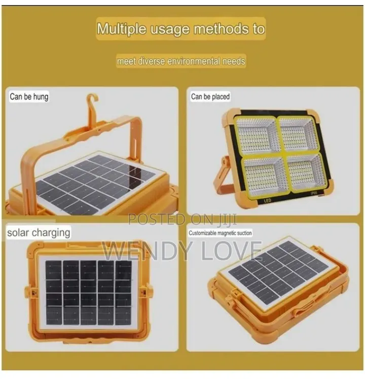 Portable Street Solar Rechargeable Lamp 3000w