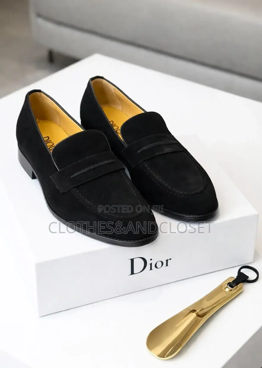 Black Suede Tassel Loafers