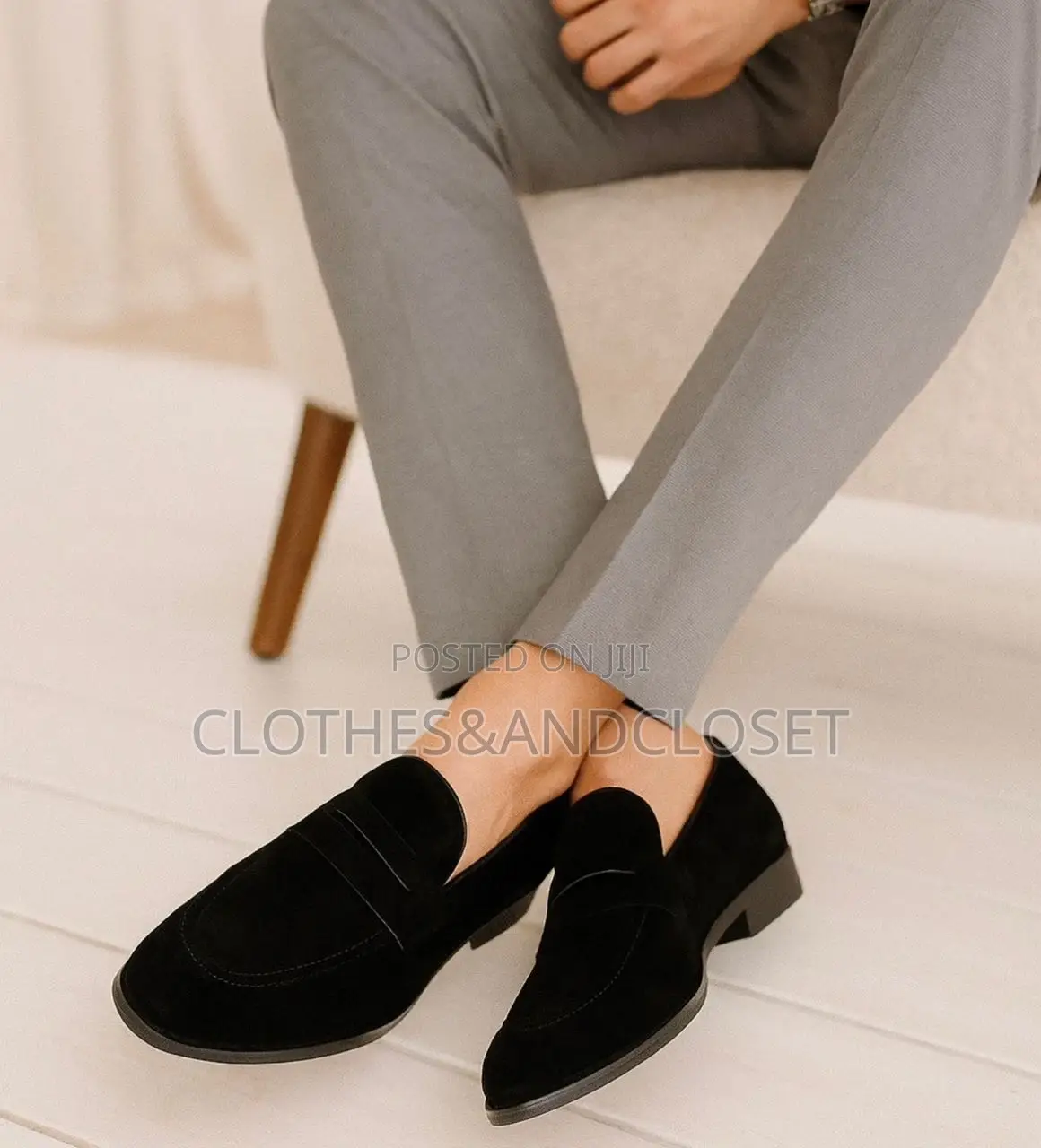 Black Suede Tassel Loafers