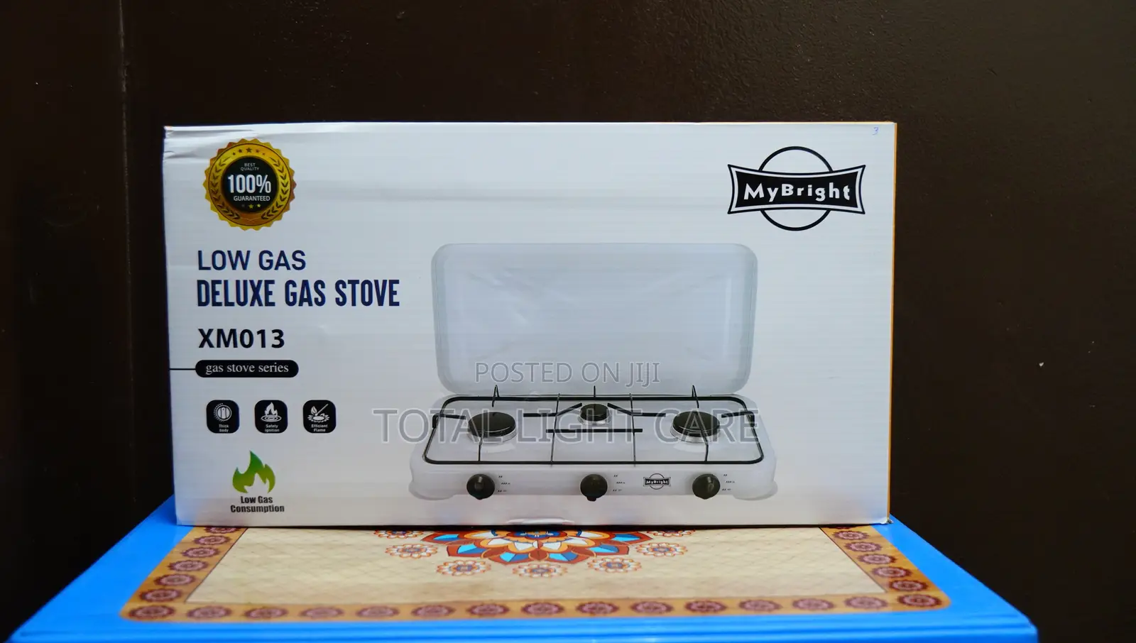 3 Burner Low Deluxe Gas Stove