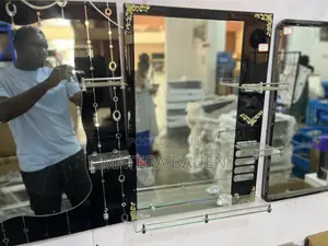 Modern Bathroom Mirror With Shelves