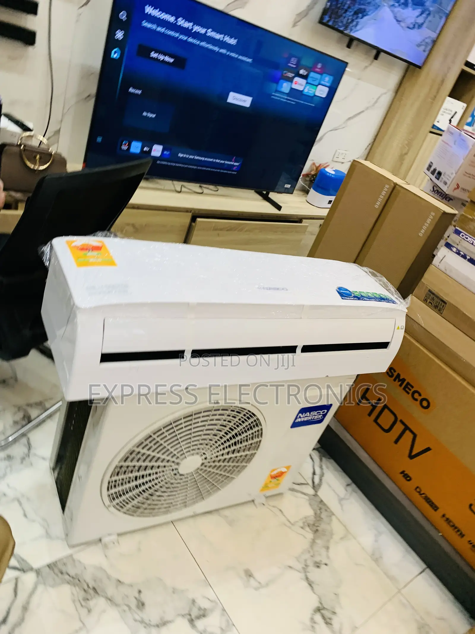 High Quality White Sleek Nasco Inverter 1.5hp Air Conditioner
