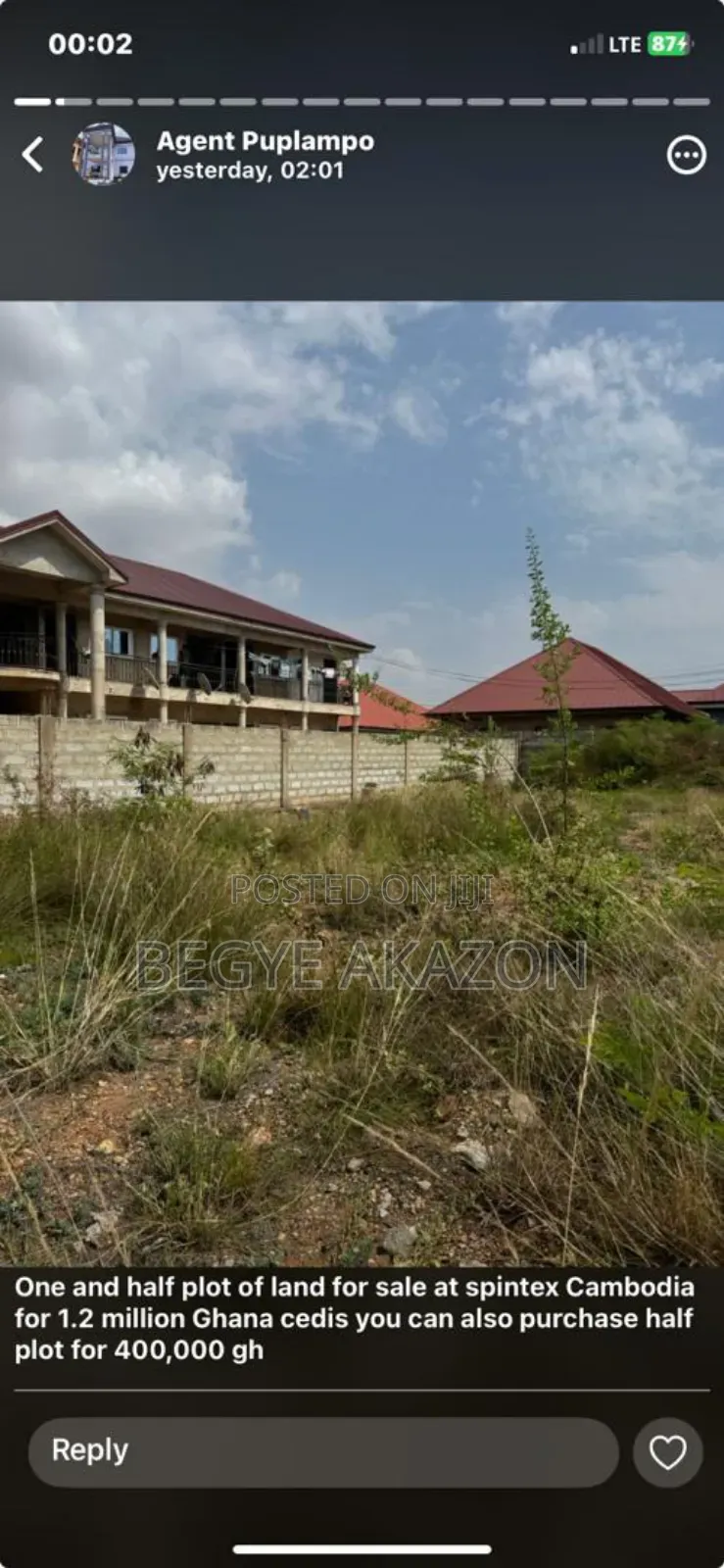 2 Plots of Land for Sale at East Legon