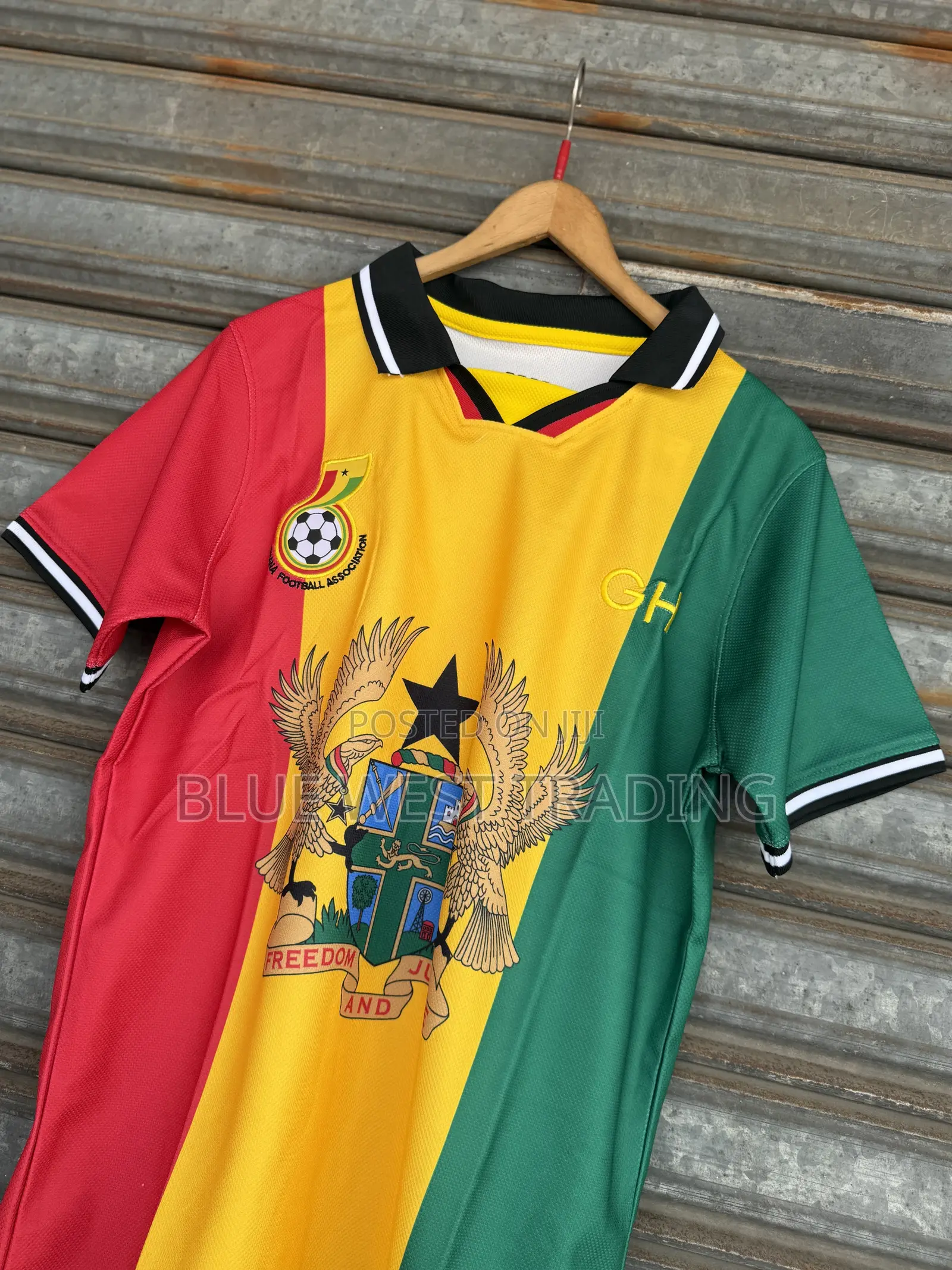 Ghana Coat of Arms Jersey _ Ghana Concept Jersey