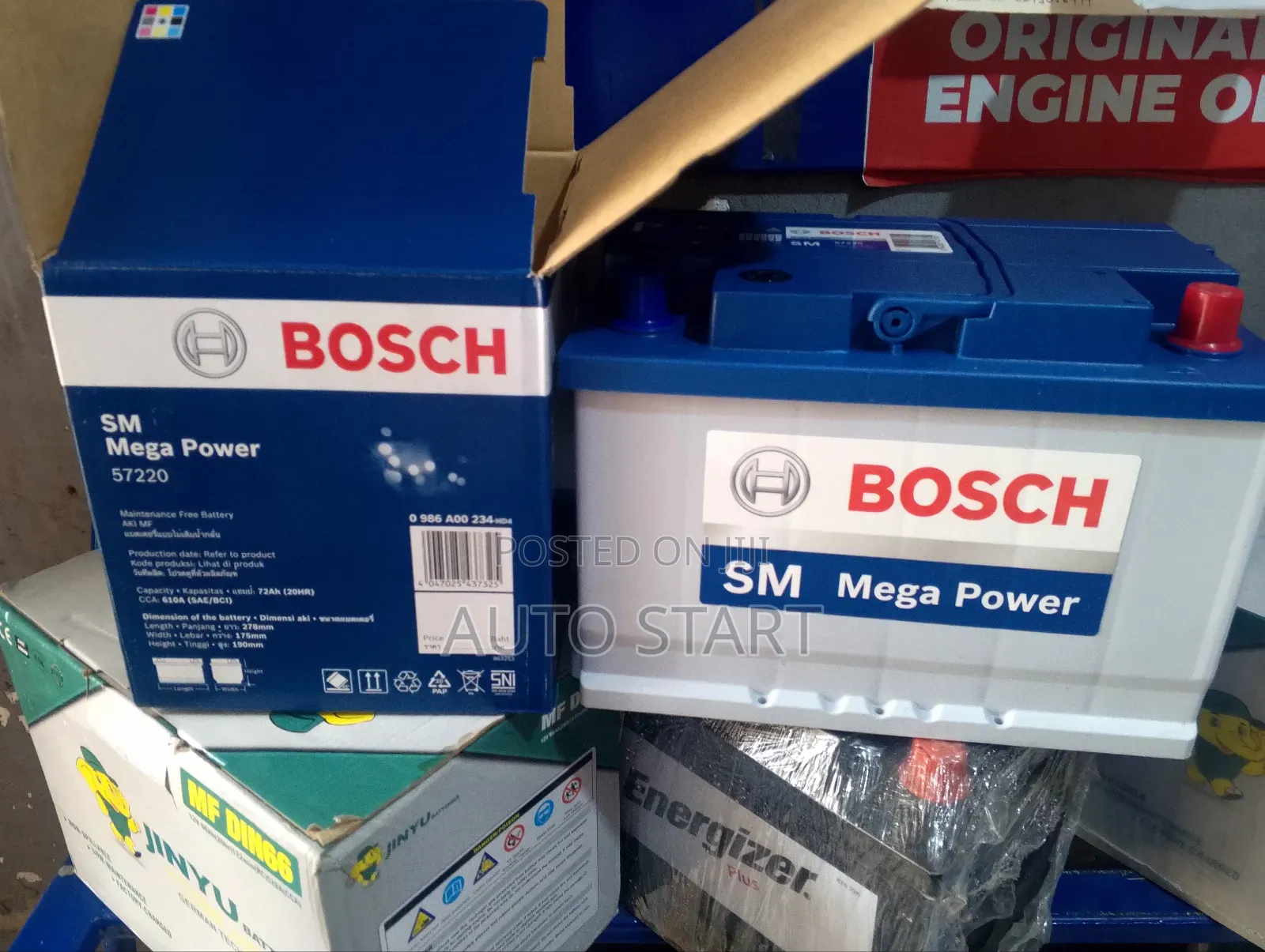 Car Battery 15 Plate -72ah Bosch+ Free Delivery Within Accra