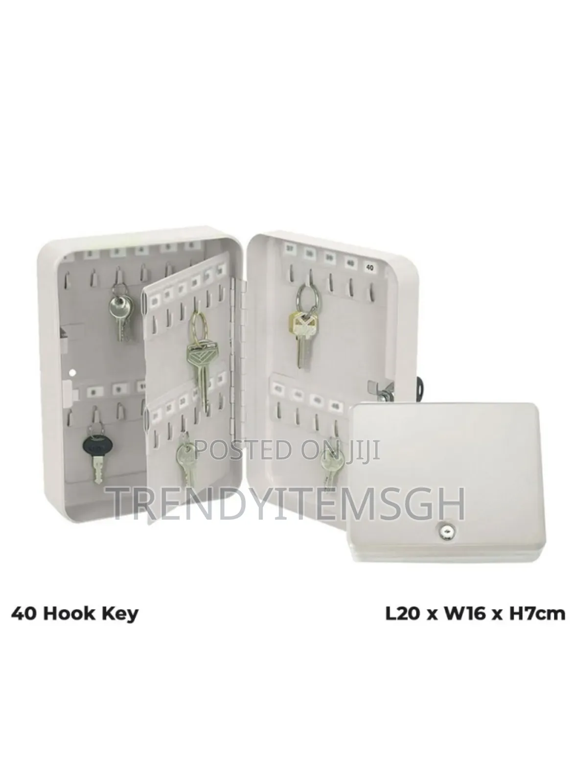 40 Keys Holder Metal Box With 2 Keys