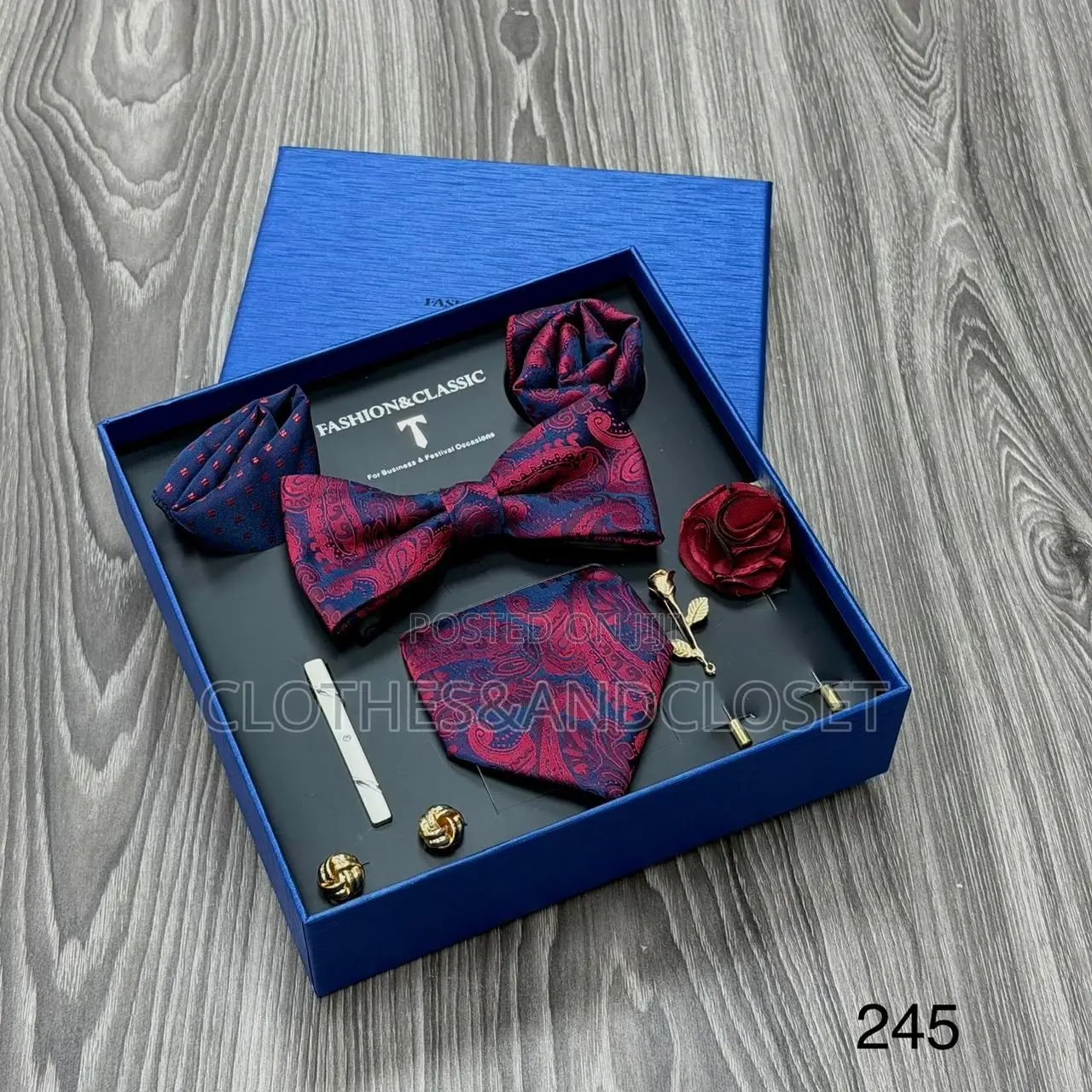 Fashion Classic Men's Formal Accessory Gift Set