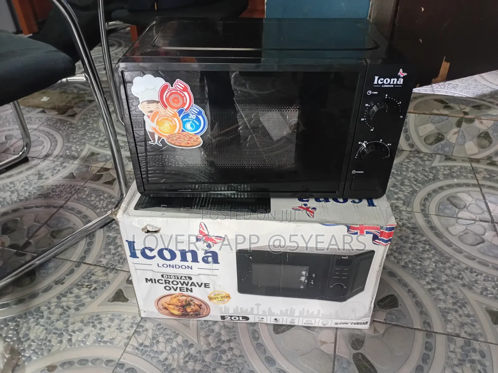 Icona Chefs Microwave Oven, Black Icona 20l Microwave.