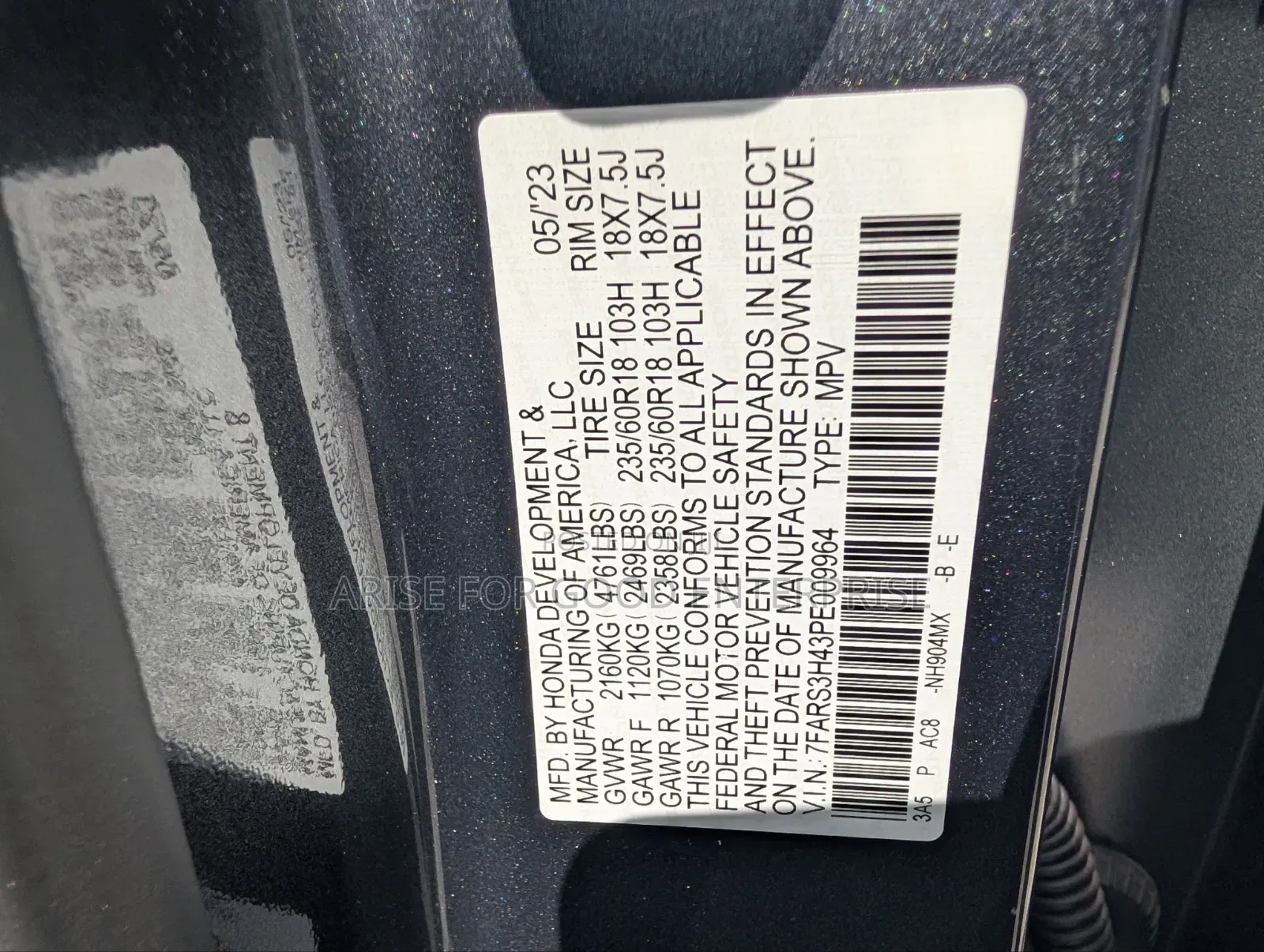 Honda CR-V EX AWD 2023 Gray