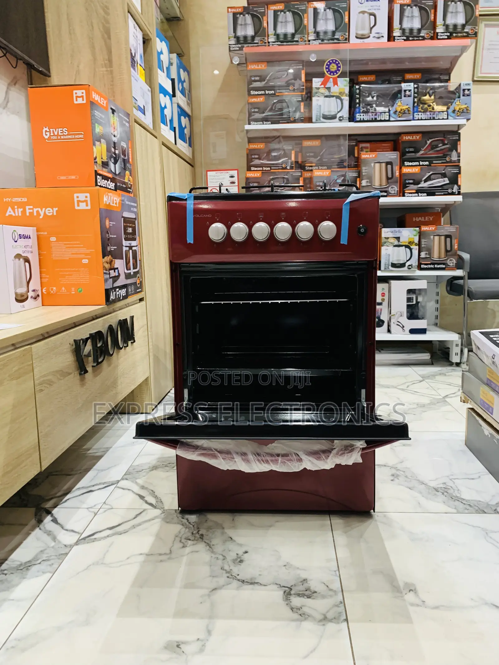 Quality Sleek Volcano Gas Cooker Oven 4burner