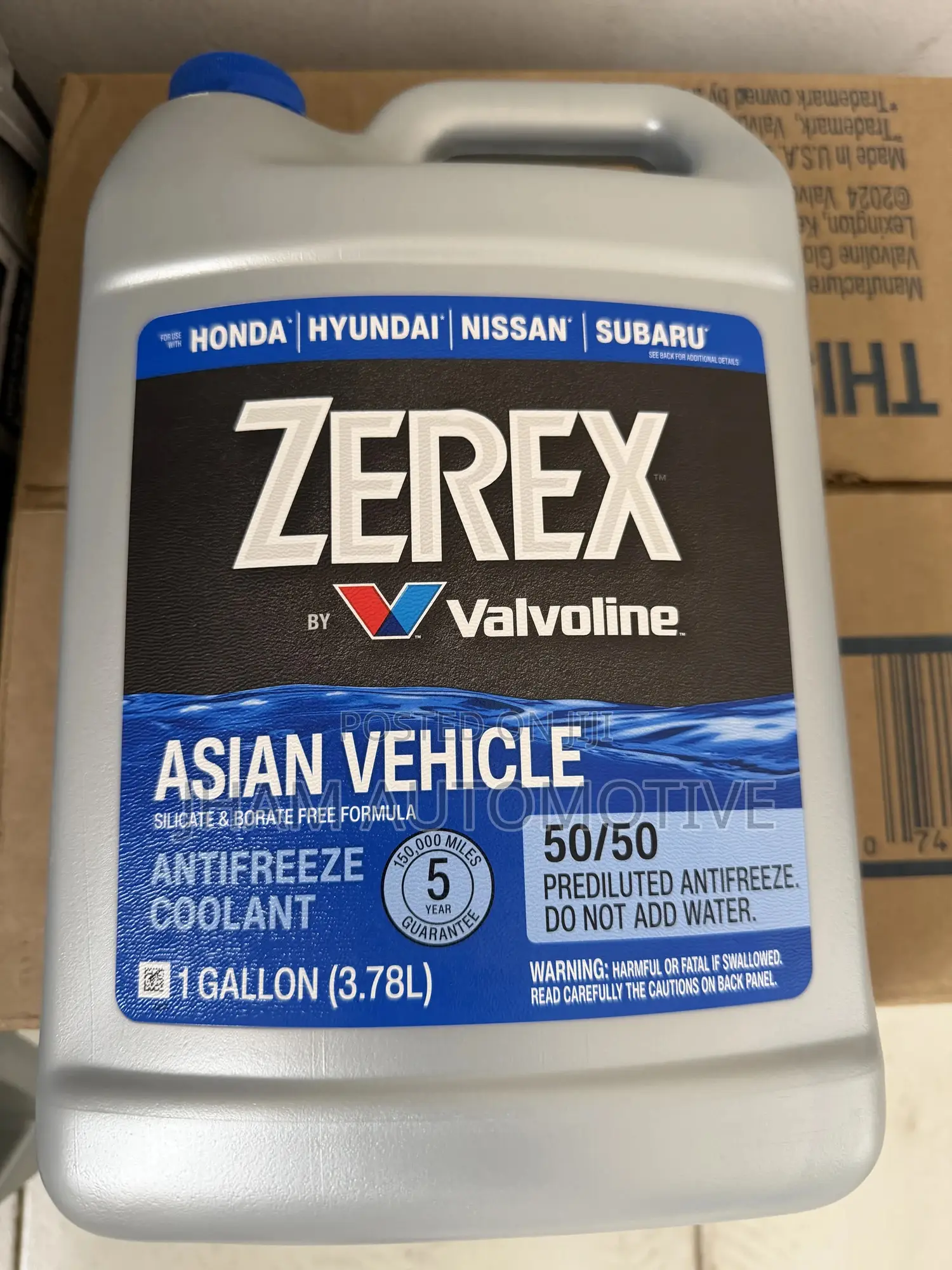 Zerex Asian Vehicle Blue Antifreeze Coolant . Ready to Use.