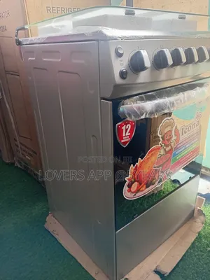 4 Burner Gas Cooker ,With Oven and Glass Cover Lid .