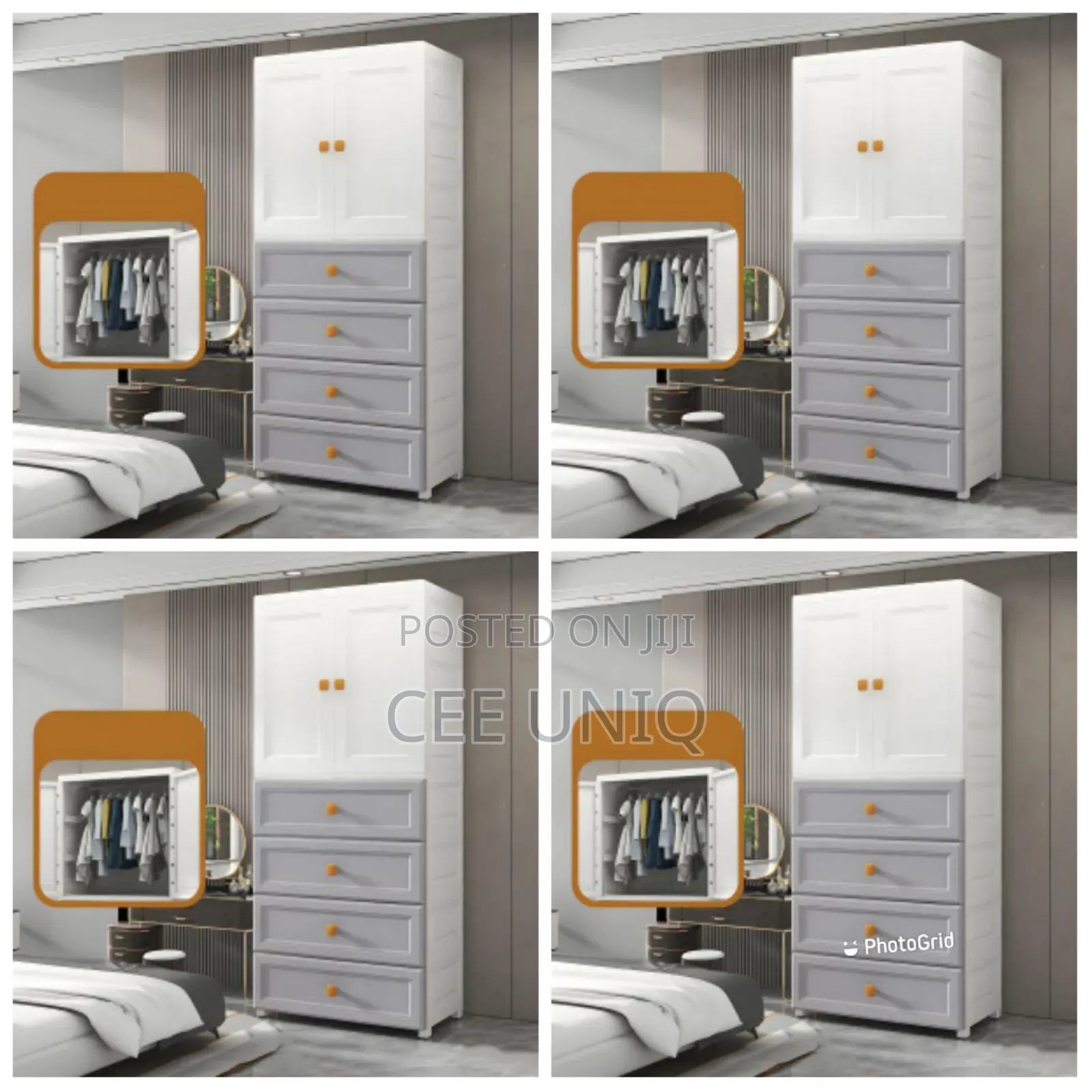 Fantastic and Elegance Kids Plastic Wardrobe With Drawers